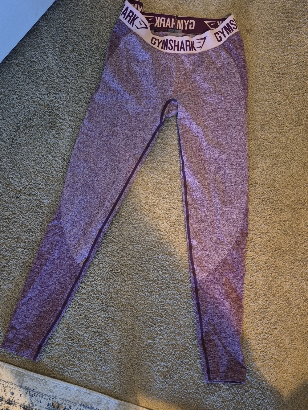 Gymshark Heather Purple Seamless High-Waist Leggings